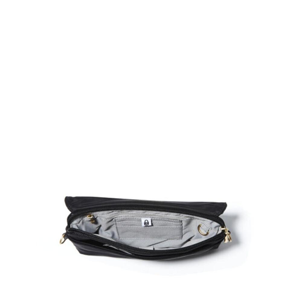 Baggalini Black Flap Crossbody with Gold Chain NWOT - Picture 5 of 11